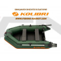 KOLIBRI - Надуваема моторна лодка с твърдо дъно KM-260 Book Deck Standard - зелена